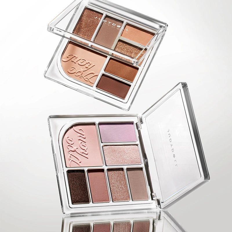 JudyDoll Amazon’s Best Seller’s Big Multifunction Face Palette / Contour, Blush, Highlighter, Eyeshadow, #17 &amp; #18 / 8.5 g