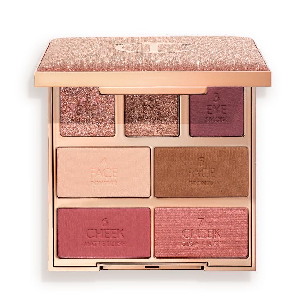 Charlotte Tilbury Instant Look in a Palette - Powder Face Makeup for Eyes &amp; Cheeks - Powder Bronzer, Highlighter &amp; Blush for the Perfect Summer-Fresh Glow - Dreamy, Bronzed Beauty - COMING SOON ‼️