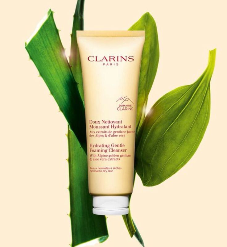 Clarins Hydrating Gentle Foaming Cleanser / 125 mL For Dry / Normal Skin