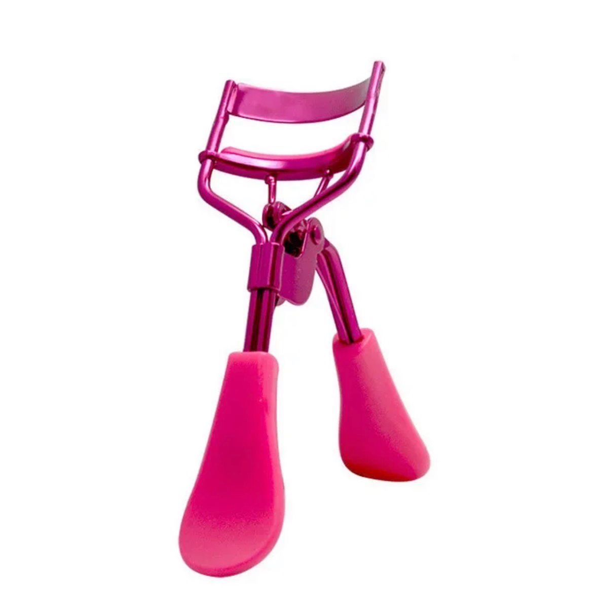 Eyelash Curler With Silicone Pad, Comfortable Grip for Effortless Curling – Eyelashes for The Perfect Eye Contour (Hot Pink)