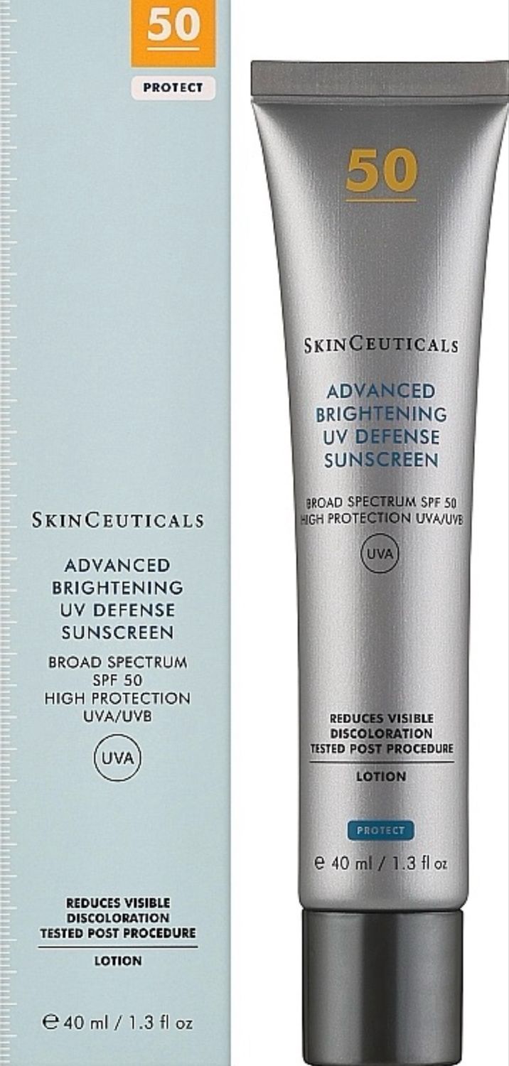 SkinCeuticals Advanced Brightening UV Defence SPF 50 - 40ml, Broad Spectrum Lotion Reduces Visible Discoloration
