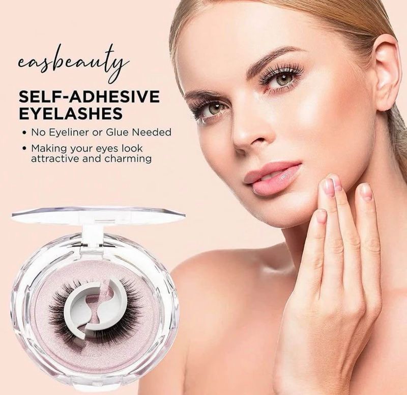 Lashes Reusable, Organic, Self Adhesive One Pair With Double Adhesive Strip, Long lasting, Lightweight, High Quality &amp; Performance, Second Generation Improved Lashes, Available In 3 Designs.
