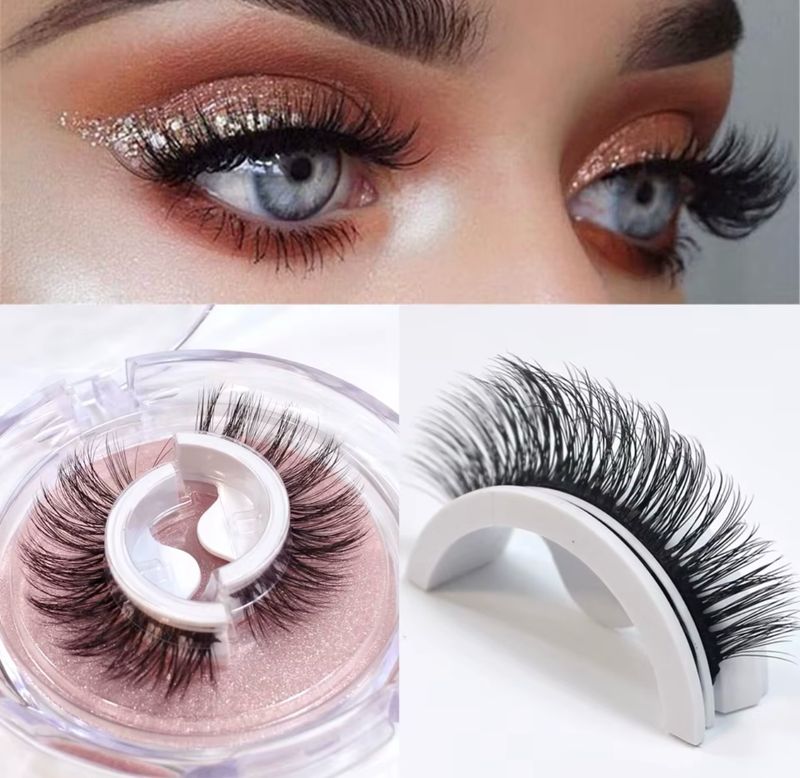 Lashes Reusable • Organic • Self Adhesive One Pair • With Double Adhesive Strip • Longlasting • Lightweight • High Quality &amp; Performance • Second Generation Improved Lashes
