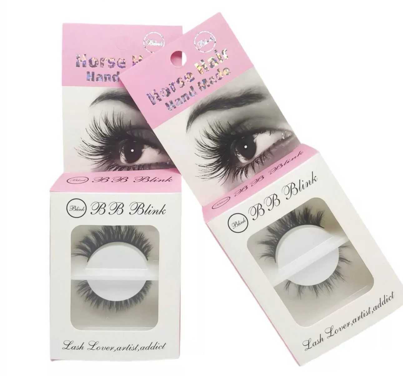 Wispy Long Handmade NATURAL Hair 100% HANDMADE, LASHES 3D Self Adhesive Strong Hold, One Pair For Special Occasions Like Weddings ❤️
