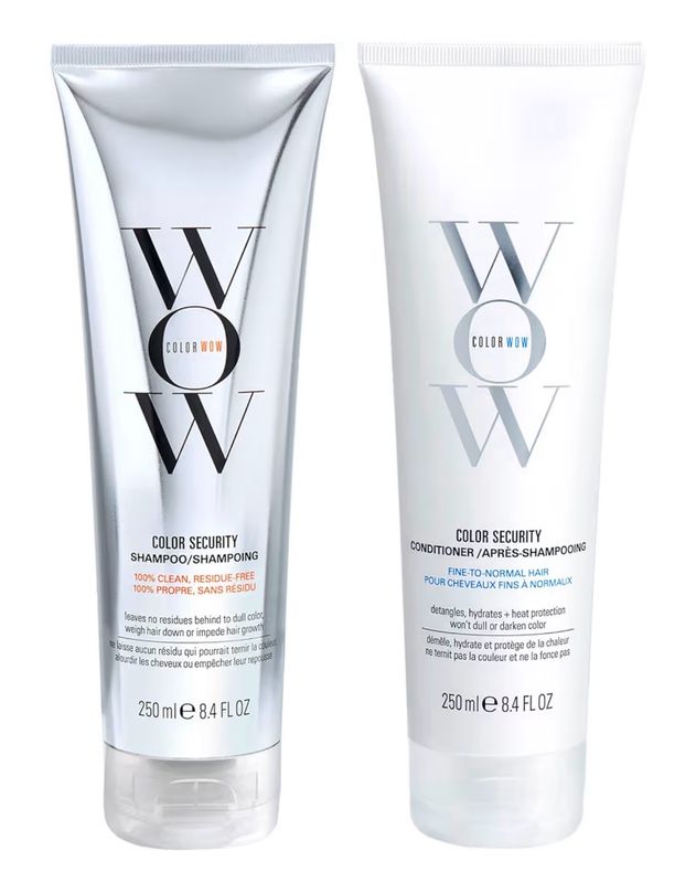 COLOR WOW Dream Clean Duo - 100% clean, sulfate-free COLOR SECURITY SHAMPOO and weightless COLOR SECURITY CONDITIONER| Achieve Super Glossy, Hydrated Hair / 250mL x 2.