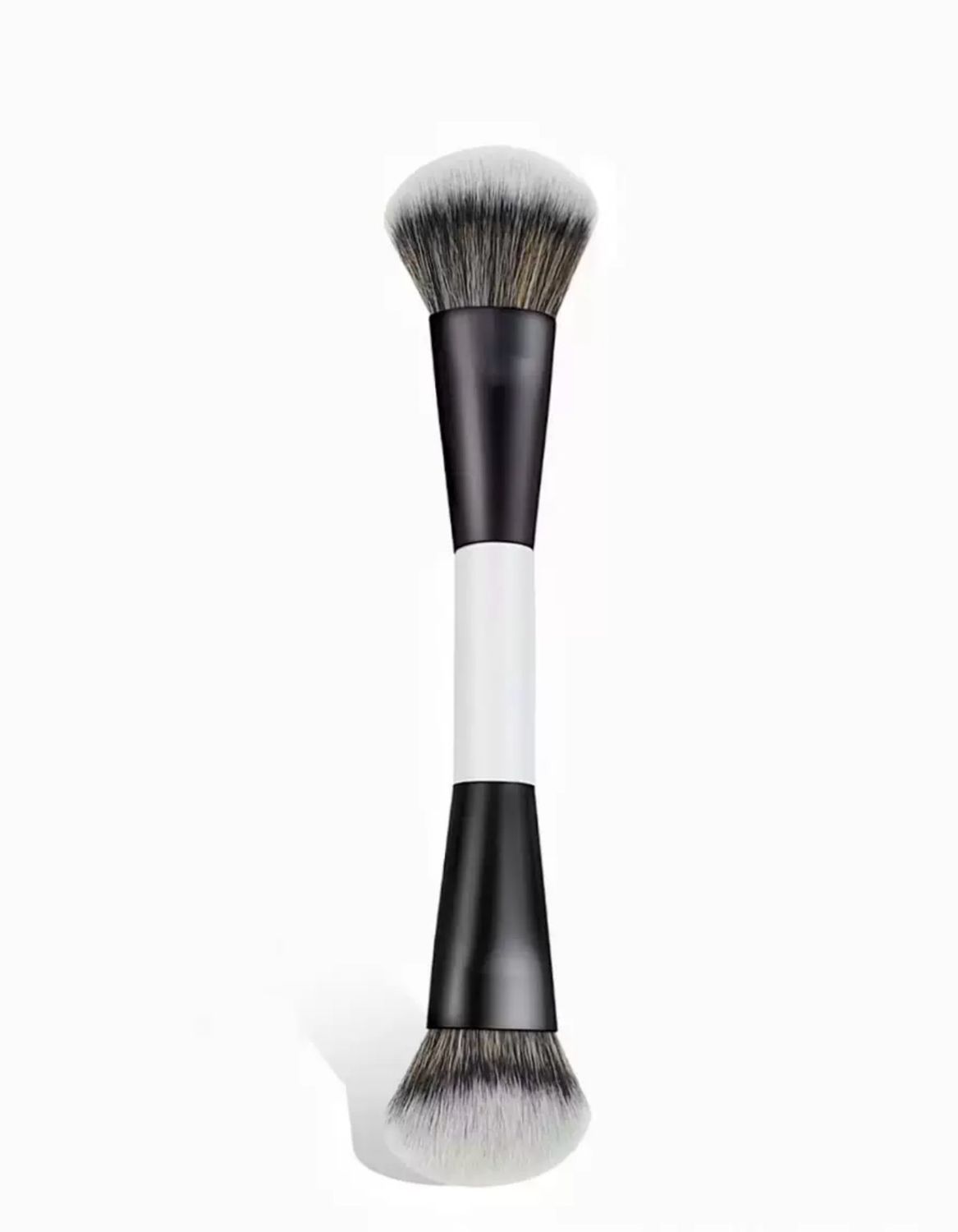 Professional F Series F4 Dual-ended Design Brush Combines Seamless Application and Expert Blending for a Flawless, Airbrushed Complexion Every Time, 17cm, Made in Italy