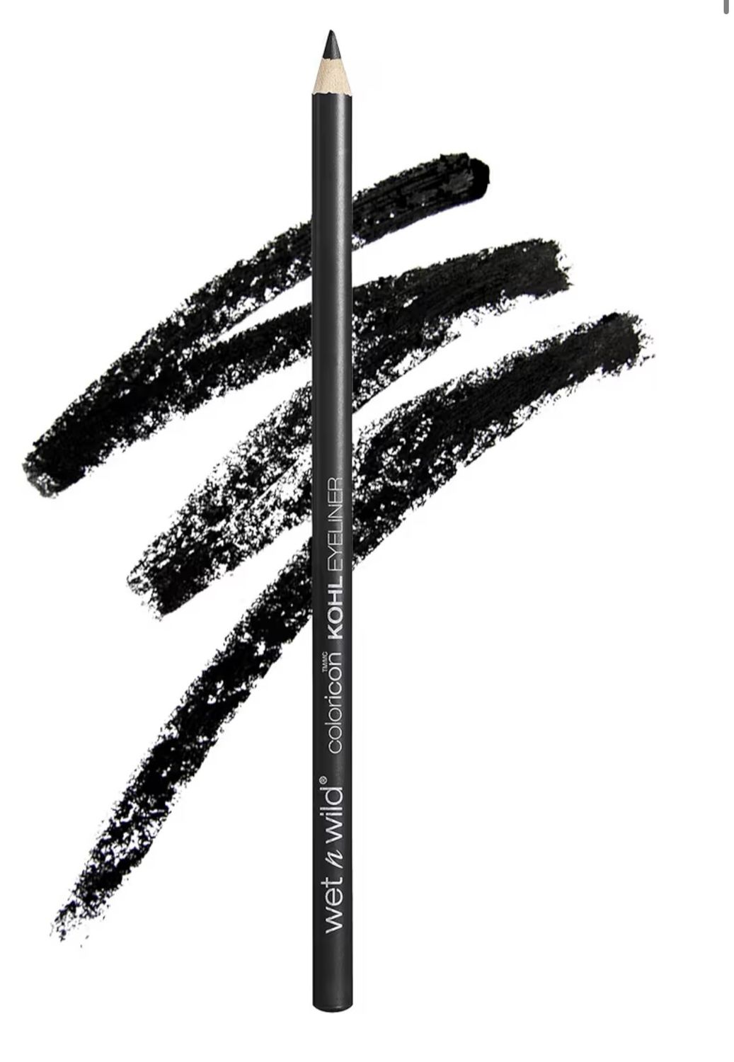 wet n wild Color Icon Kohl Eyeliner Pencil - Rich Hyper-Pigmented Color, Smooth Creamy Application, Long-Wearing Matte Finish Versatility, Cruelty-Free - Baby's Got Black