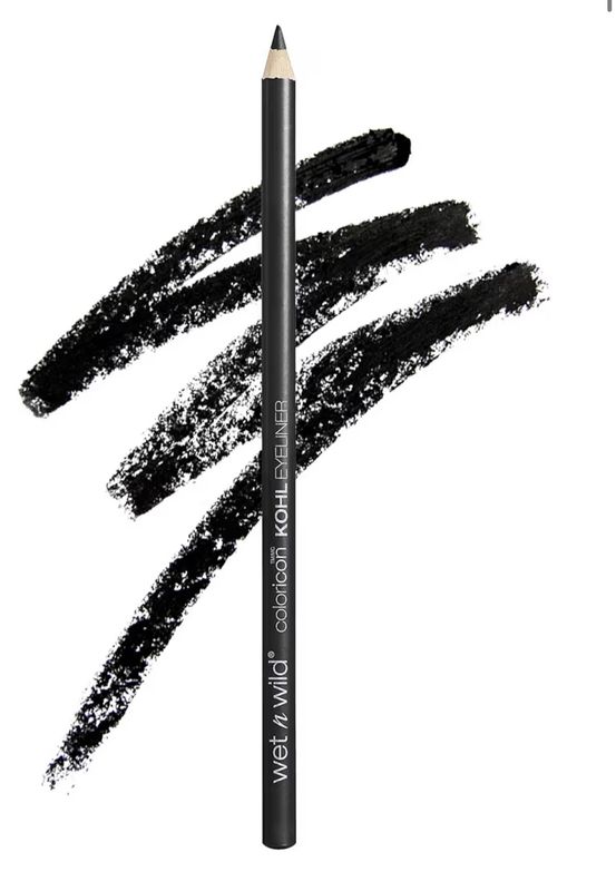 wet n wild Color Icon Kohl Eyeliner Pencil - Rich Hyper-Pigmented Color, Smooth Creamy Application, Long-Wearing Matte Finish Versatility, Cruelty-Free - Baby's Got Black