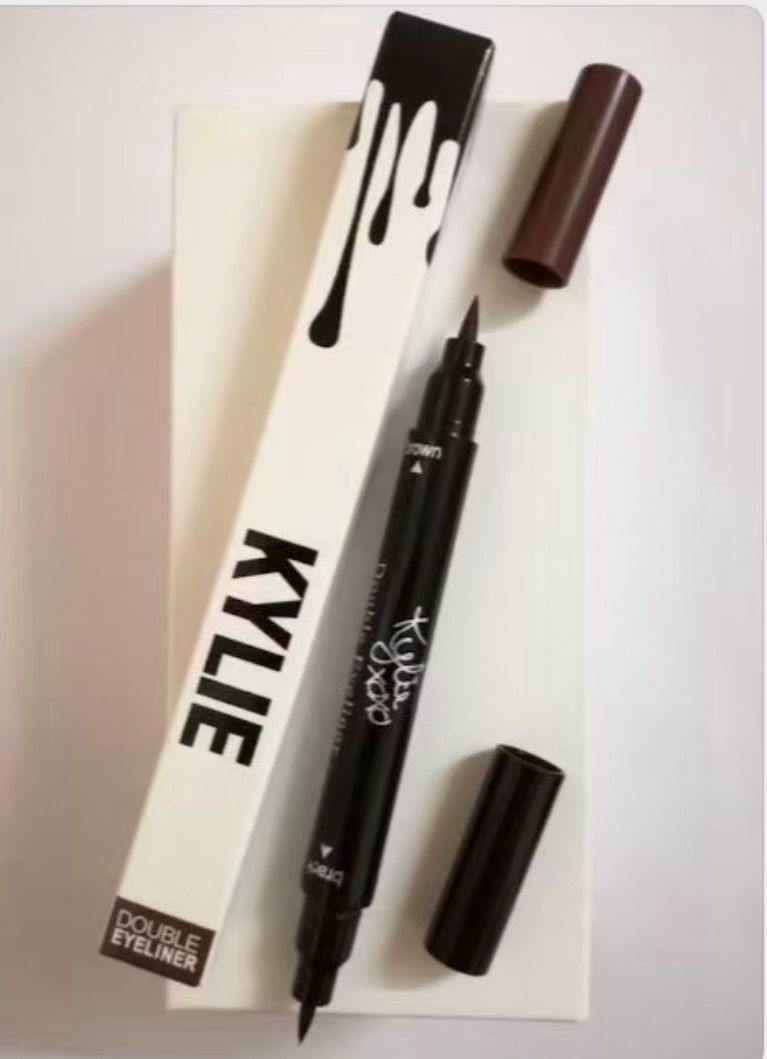 Kylie Double Eyeliner 2 in 1 Liquid Liner Pen Both Black and Brown