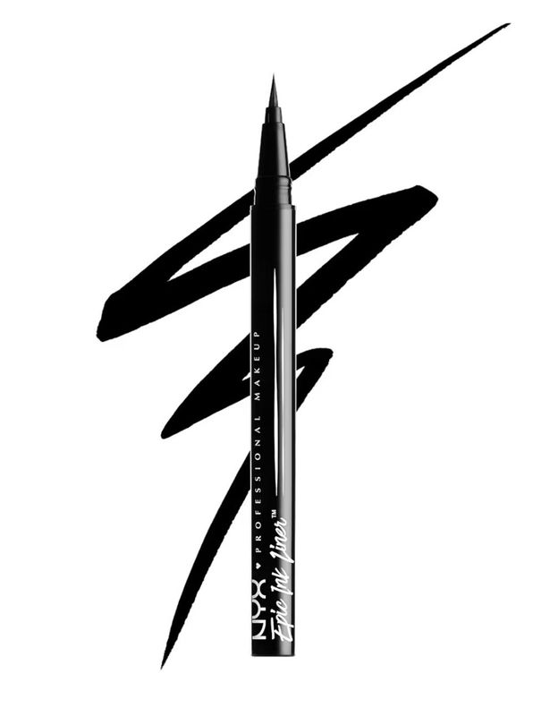 NYX PROFESSIONAL MAKEUP Epic Ink Liner, Waterproof Liquid Eyeliner - Black &amp; Brown Vegan Formula