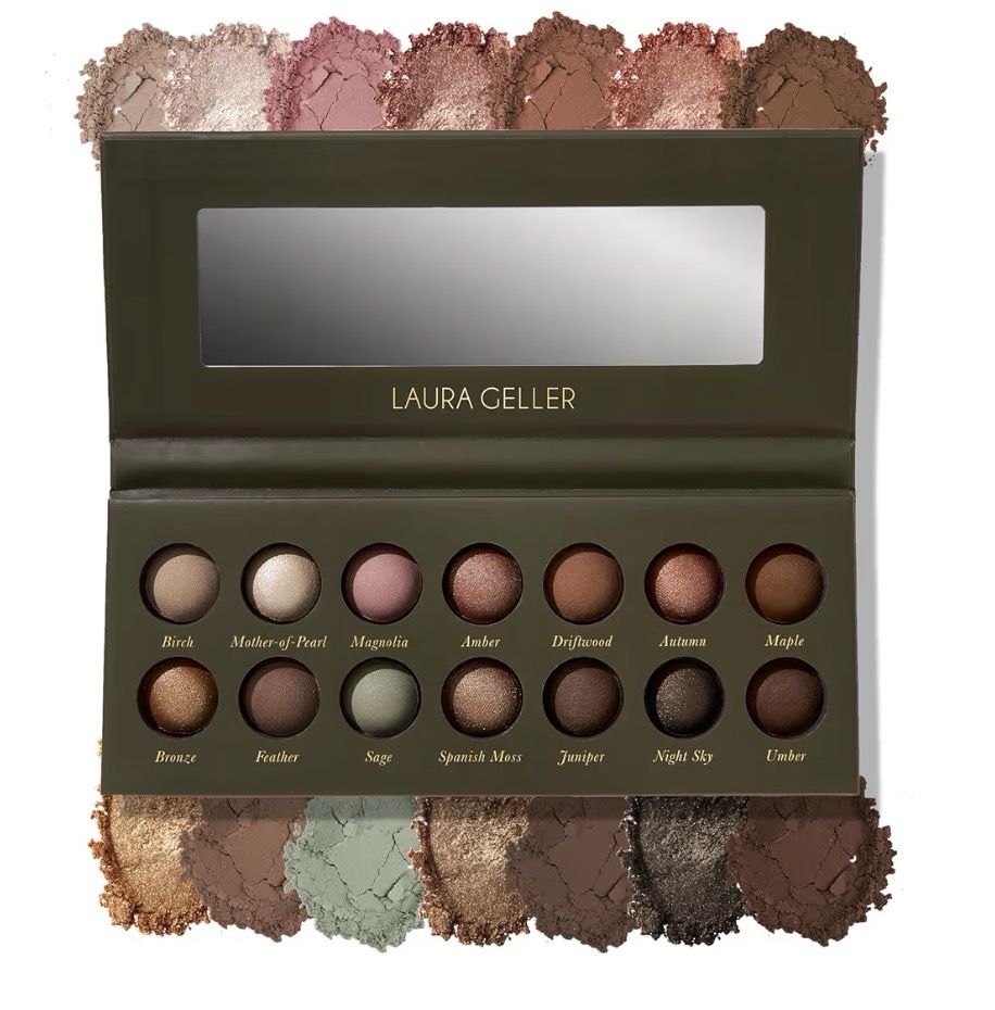 Laura Geller NEW YORK The Delectables Earthy Essentials Baked Eyeshadow Palette | 14 Pigmented Eyeshadows Blendable Natural Look Coming Soon