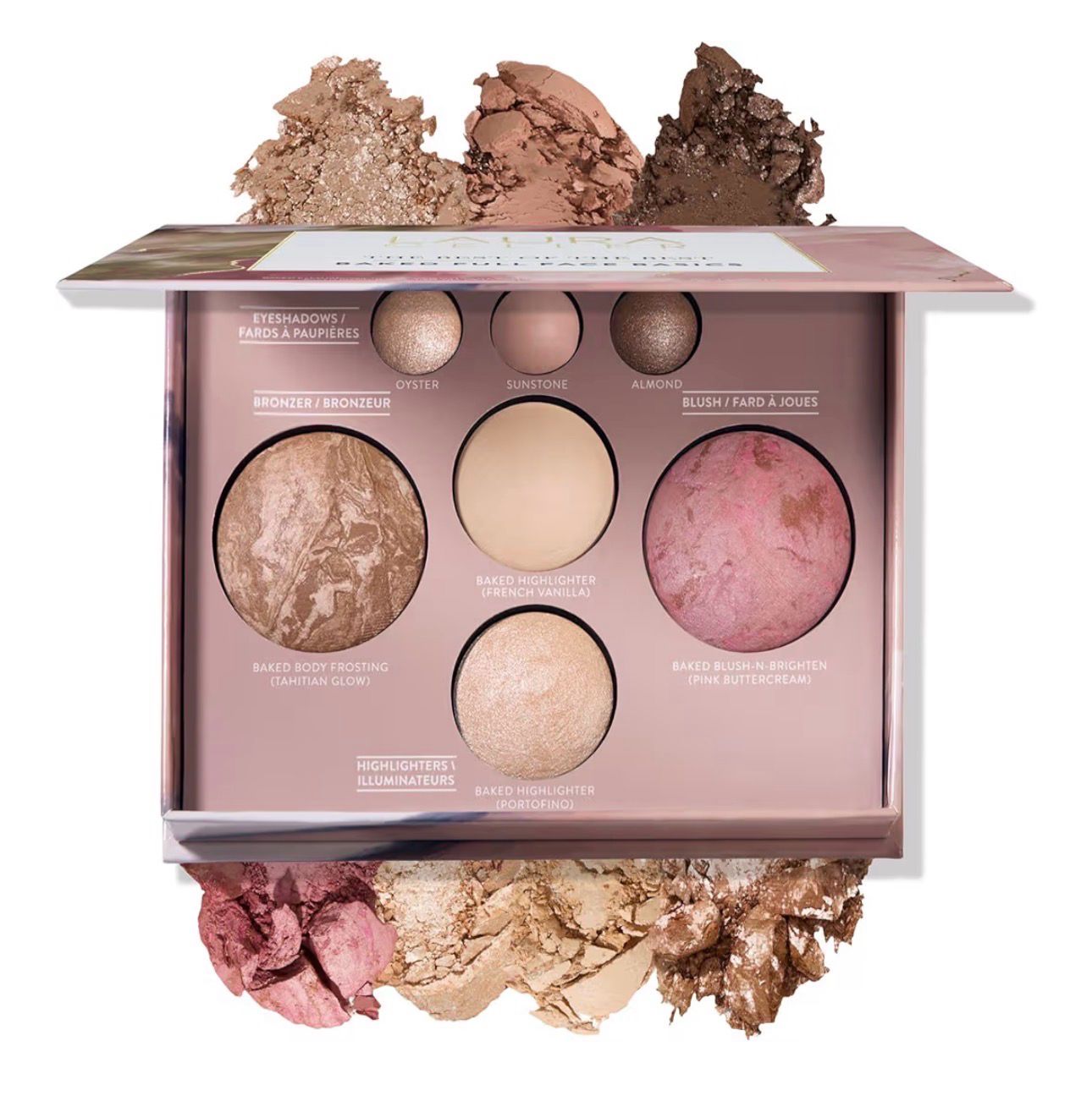 Laura Geller NEW YORK Best of the Best Baked Palette 7-in-1 Full Face Palette – Bronzer, Blush, 2 Highlighters &amp; 3 Eyeshadows – Crease-Proof, Handmade in Italy – Travel-Friendly Coming Soon ‼️