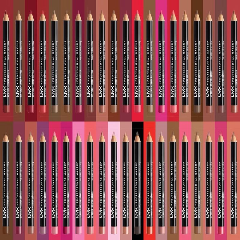 NYX Professional Makeup Slim Lip Pencil, Long-Lasting Creamy Lip Liner