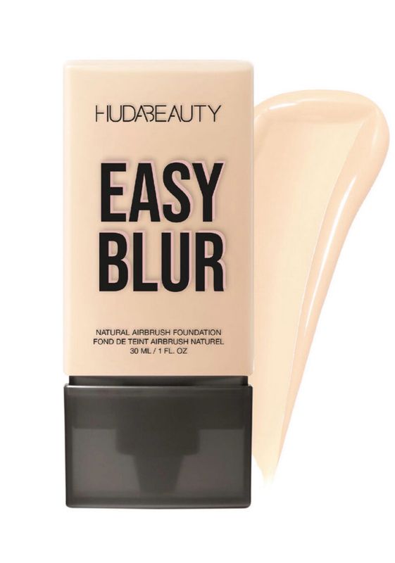Huda Beauty • Easy Blur Natural • Airbrush Foundation • Medium-to-Buildable Coverage • 1 fl oz • with Niacinamide • 110N Angel Food • Light Skin • 30 mL • Price Drop