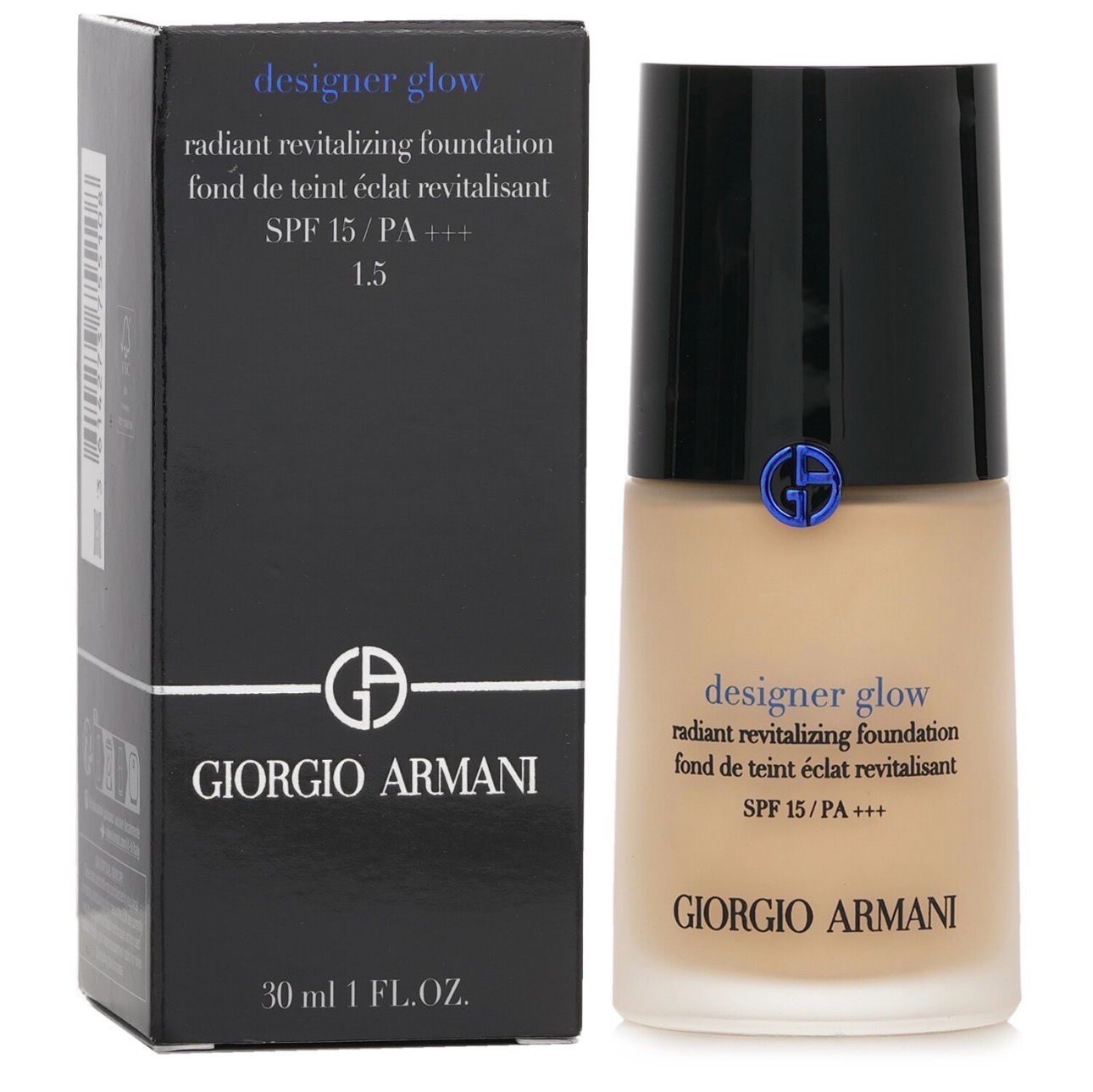 Giorgio Armani Designer Glow Radiant Revitalizing Foundation With SPF 15 / PA +++ , 30mL, Shade 4