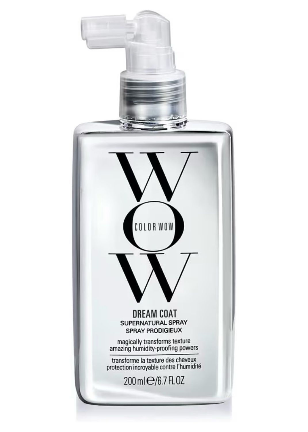 Color WOW Dream Coat Anti-Humidity Treatment Spray – Anti-Frizz Hair Smoothing Spray with Built-in Heat Protectant, Award-Winning Leave In Treatment for Glassy Smooth, Shiny Styles up to 3-4 Washes