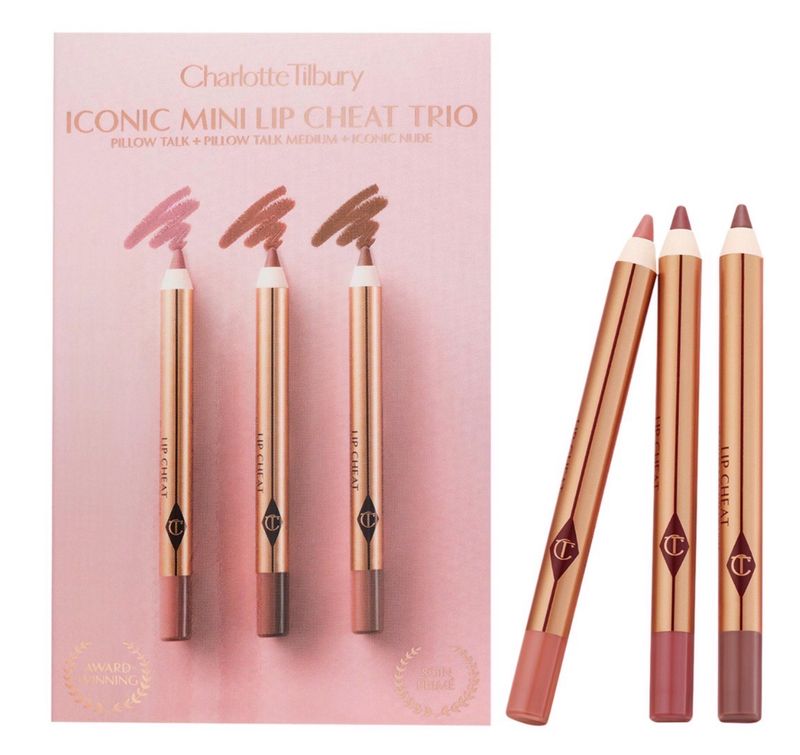 Charlotte Tilbury Mini Iconic Lip Cheat Lip Liner Trio • 3 x 0.02 oZ• 0.6 g • Limited Edition •
