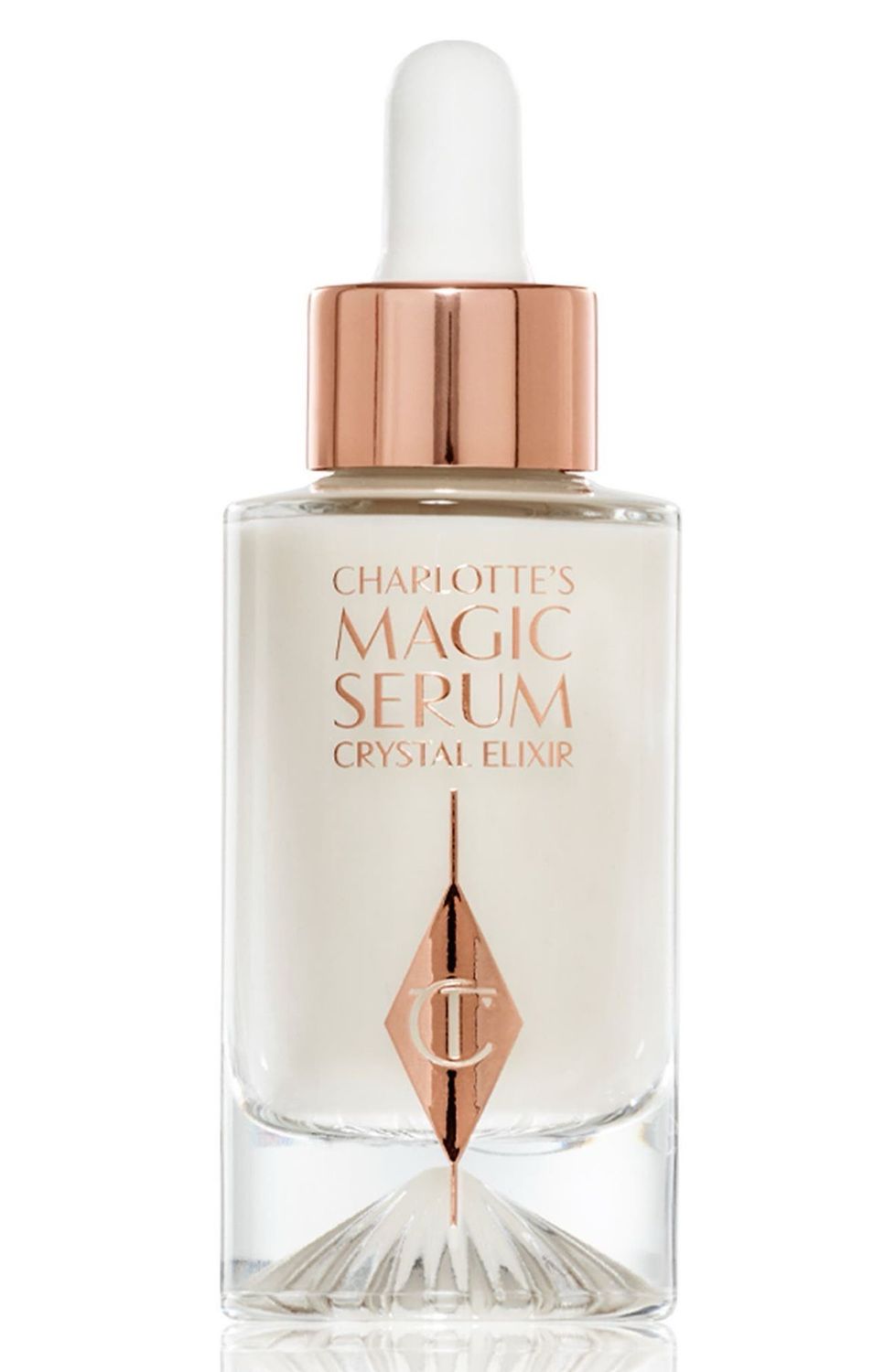 Charlotte Tilbury Magic Face Serum Crystal Elixir • Firming Peptide Serum for Face • Neck Enriched with Plant Adaptogen Extracts to Boost Skin Barrier Function Moisture Retention • 30 mL