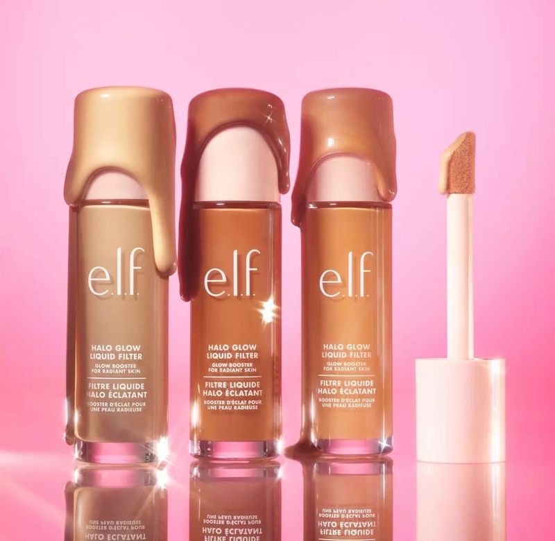 e.l.f. Halo Glow Liquid Filter is a Multi-Purpose, Liquid Glow Booster that gives your complexion a Soft-Focus Social Filter Effect IRL • 31.5 mL Price Drop