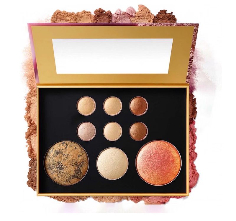 K'Apeine Geller All-in-One Makeup Palette • 9 Colors Neutral • Baked • Face Kit with Eyeshadow • Blush • Highlighter &amp; Contour | Everyday Nude Matte Shimmer Finish for Women • 01#