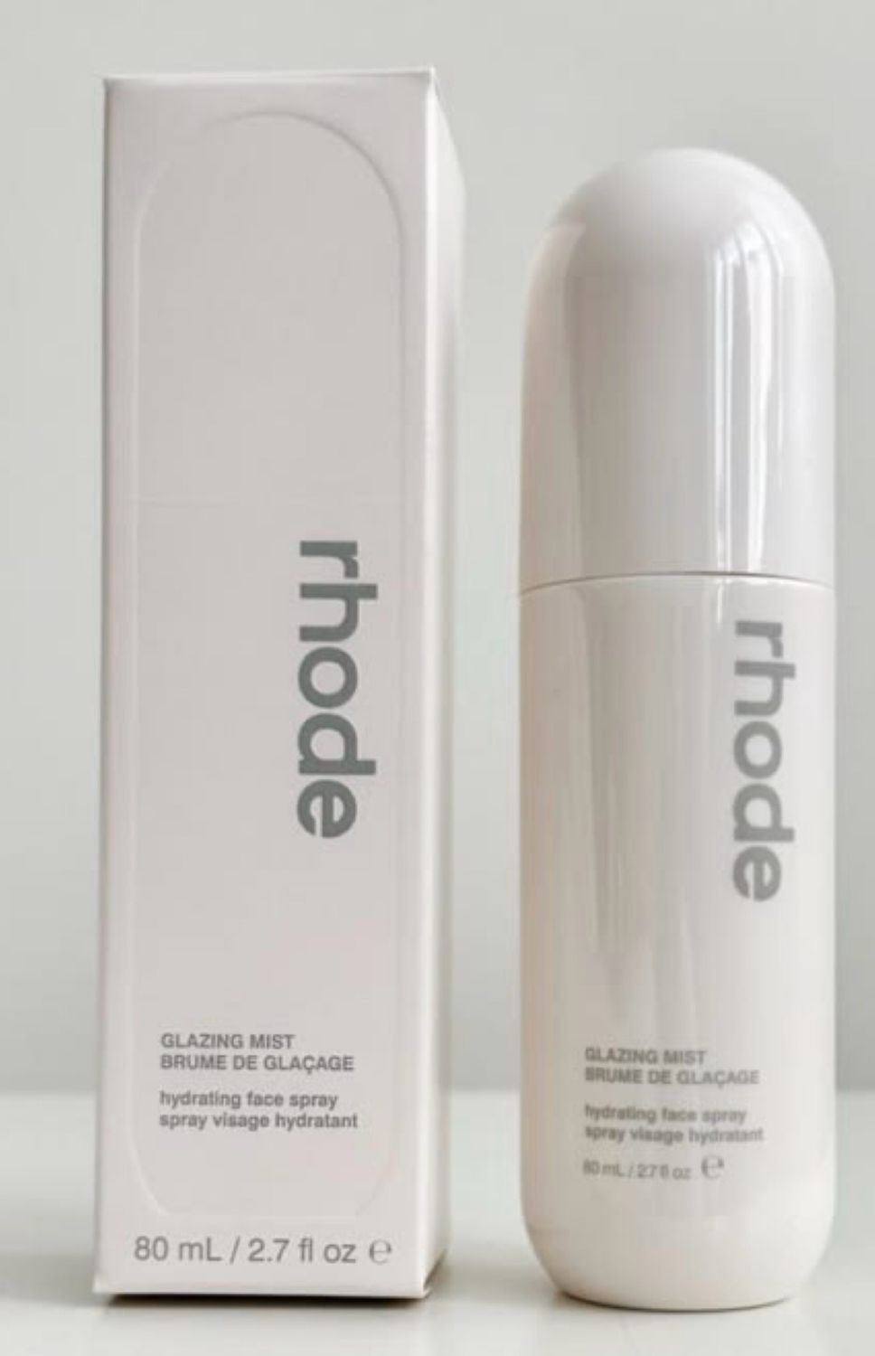 Rhode Glazing Mist Hydrating Face Spray 2.7 oZ •80 mL •