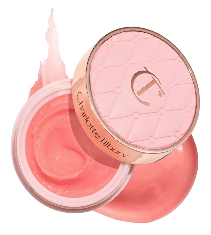 Charlotte Tilbury Life Changing Lip Mask - Multi-Purpose Plumping Mask to Smooth • Hydrate &amp; Soften Dry Lips • Fragrance-Free with a Clear • Glassy Finish • Pillow Talk Pink Fresh Glow Vanilla •