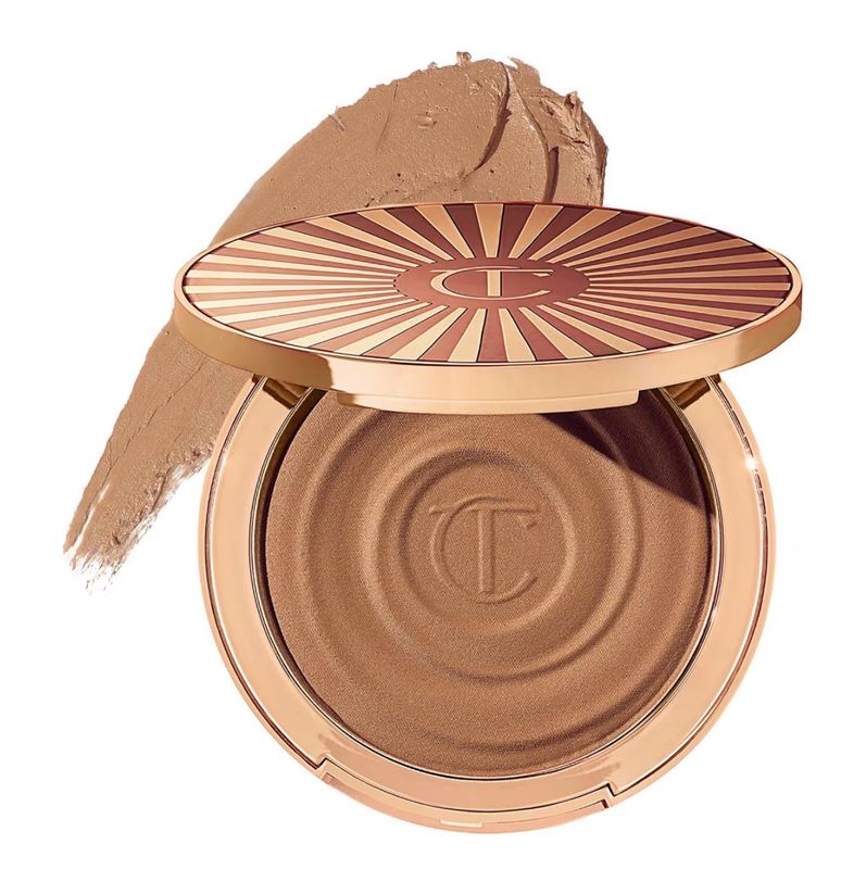 Charlotte Tilbury Beautiful Skin Face Makeup &amp; Body Cream Bronzer - Hydrating Hyaluronic Acid &amp; Pro Vitamin D3 to Blur for a Sun-Kissed Glow - Up to 16Hr Wear • Sweat &amp; Humidity Proof