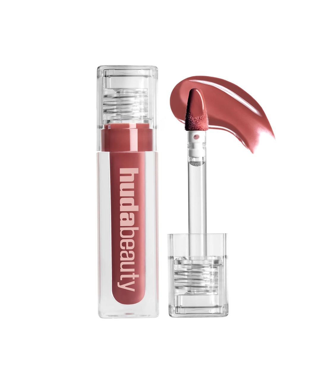 Huda Beauty FAUX FILLER EXTRA SHINE LIP GLOSS Plumping &amp; Hydrating High-Shine Gloss with a Lip Filler Effect • Bombshell • 3.9 mL/ 0.13 fl. oZ• Lip Gloss