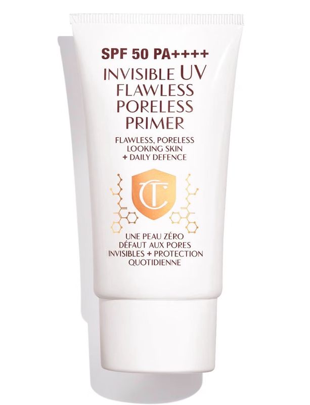 Charlotte Tilbury Invisible UV Flawless Makeup Primer • Broad Spectrum SPF 50 Sunscreen &amp; Poreless Face Primer • Enriched with Hyaluronic Acid to Hydrate • 60 ml • 2.0 oZ. • Price Drop