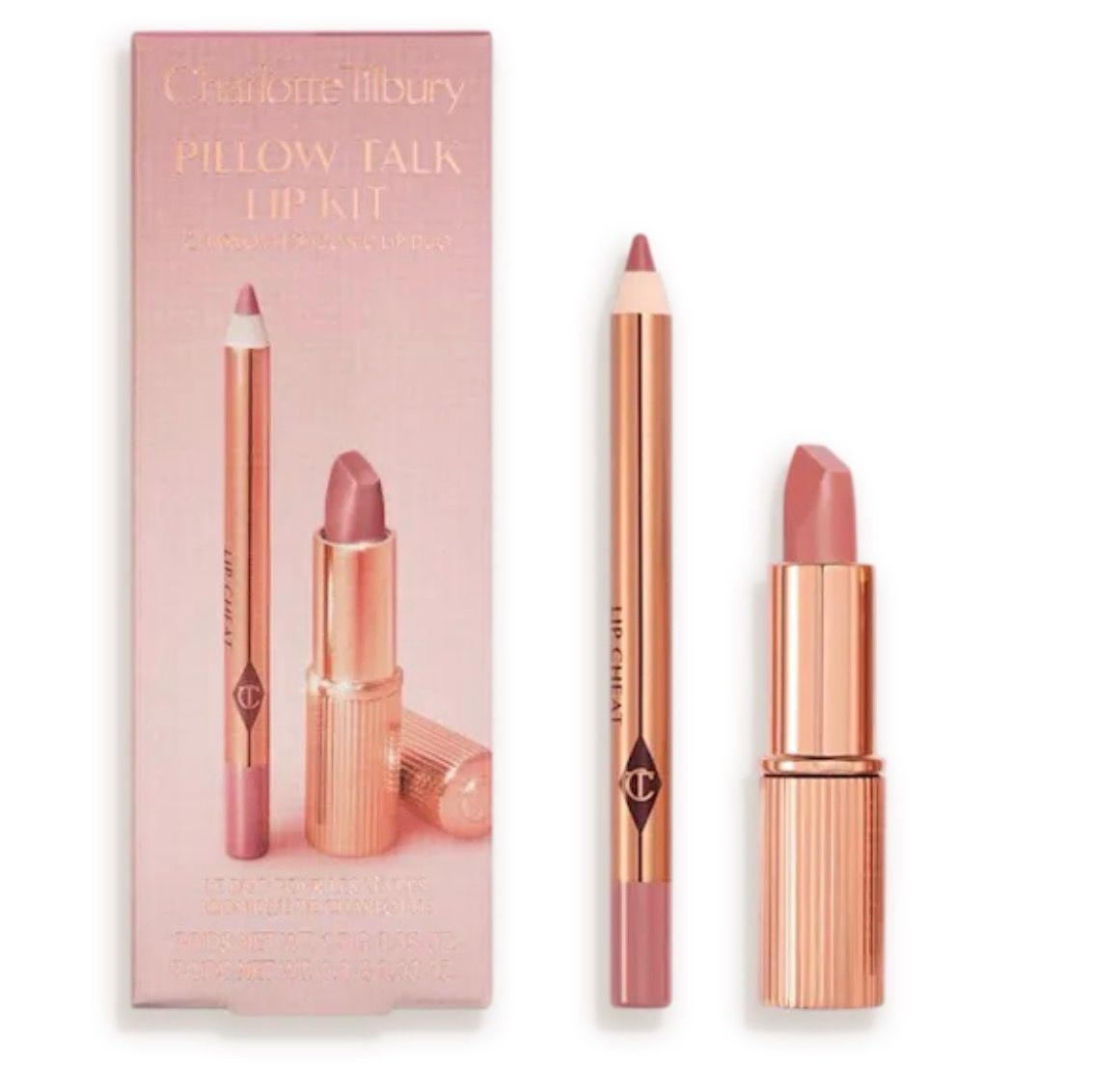 Charlotte Tilbury Mini Pillow Talk Lip Kit • Award Winning Lip Duo