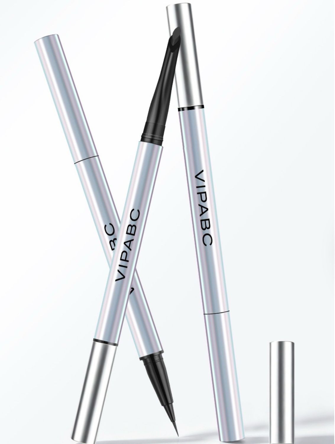 Eyeliner • VIPABC • 2 in 1 Pencil Eyeliner with Ultra-Fine &amp; Brush Tip • WaterProof Eyeliner for Sensitive Eyes • Long-Lasting • Double Take Eyeliner 2-in-1 Pencil Eyeliner for Bold All-Day Wear •
