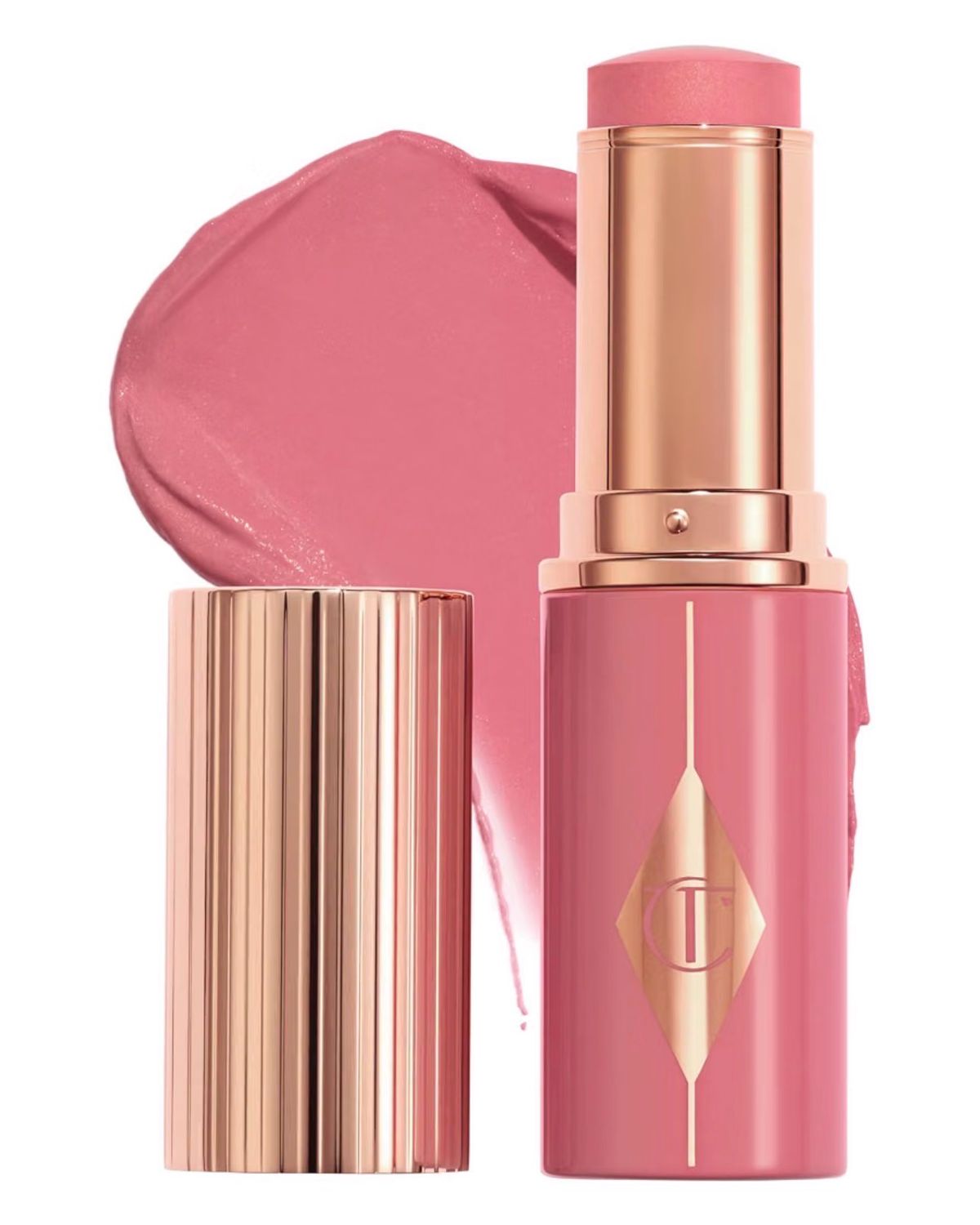Charlotte Tilbury Unreal Healthy Glow Blush Stick • Buildable Cream Makeup with a Skincare-Infused Formula • Easy to Use • Blendable &amp; Leaves Skin with a Luminous Sheen ‼️Coming SOON