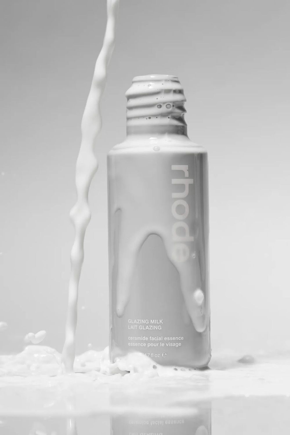 Rhode Glazing Milk Lightweight Milky Facial Essence for Hydrated &amp; Smooth Looking Skin 4.2 oZ • 124 mL