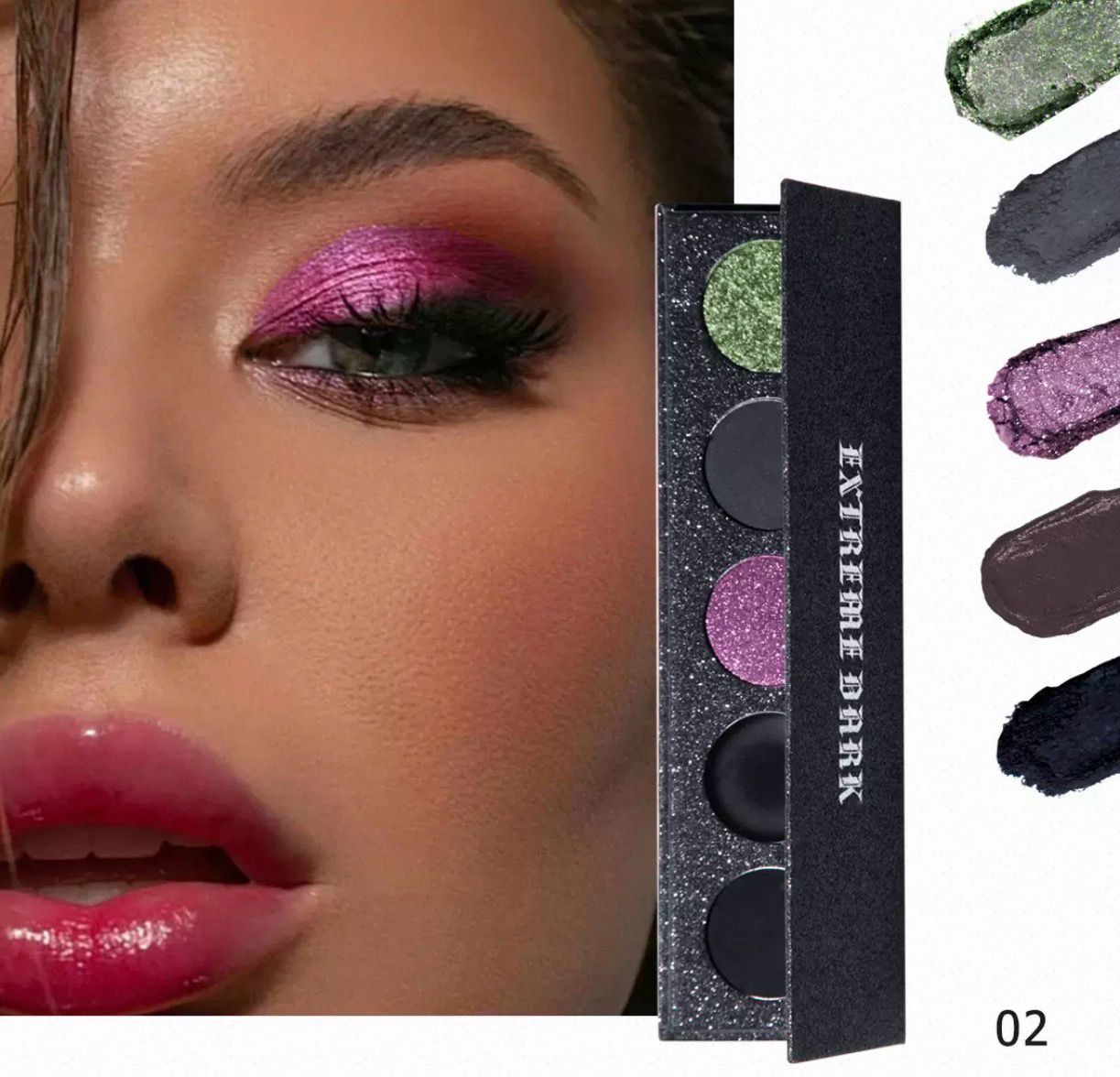 Eyeshadow Palette 5 Matte &amp; Shimmery Shades for Stunning Eye Makeup Perfection • Long Lasting • Party Palette 🥳
