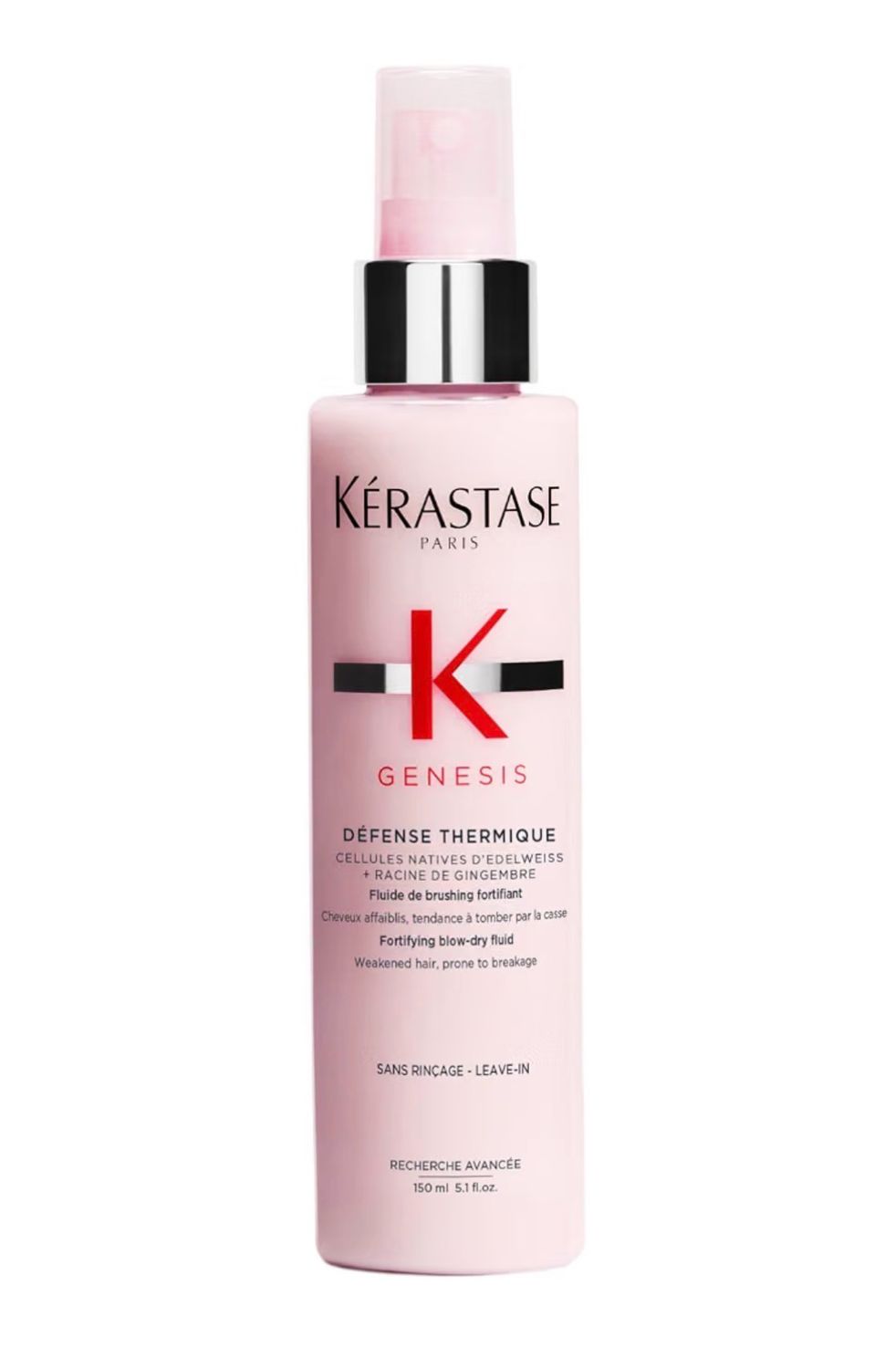 Kerastase Genesis Thermique Blow Dry Primer – Heat Protectant • Anti-breakage • Detangles • Hydrates • Strengthens • Reduces Frizz • Sulfate-Free • 5.1 fl oZ