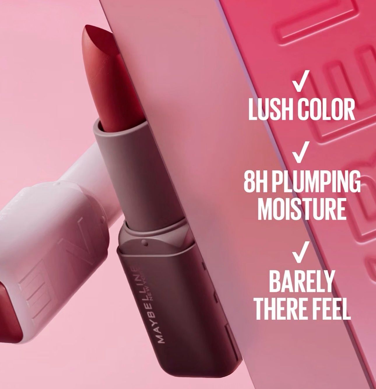 Maybelline Serum Lipstick • Hydrating Lip Makeup with 8HRs of Lip Plumping Moisture with Hyaluronic Acid + Oil Blend • Coming Soon