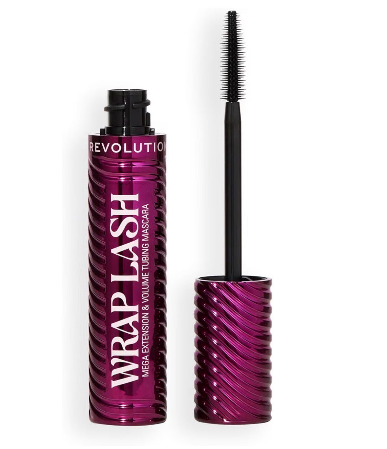 Revolution Wrap Lash Tubing Mascara • Burgundy • Smudge-Proof &amp; Water-Resistant for Length &amp; Volume • Vegan &amp; Cruelty-Free • 0.28 fl oz
