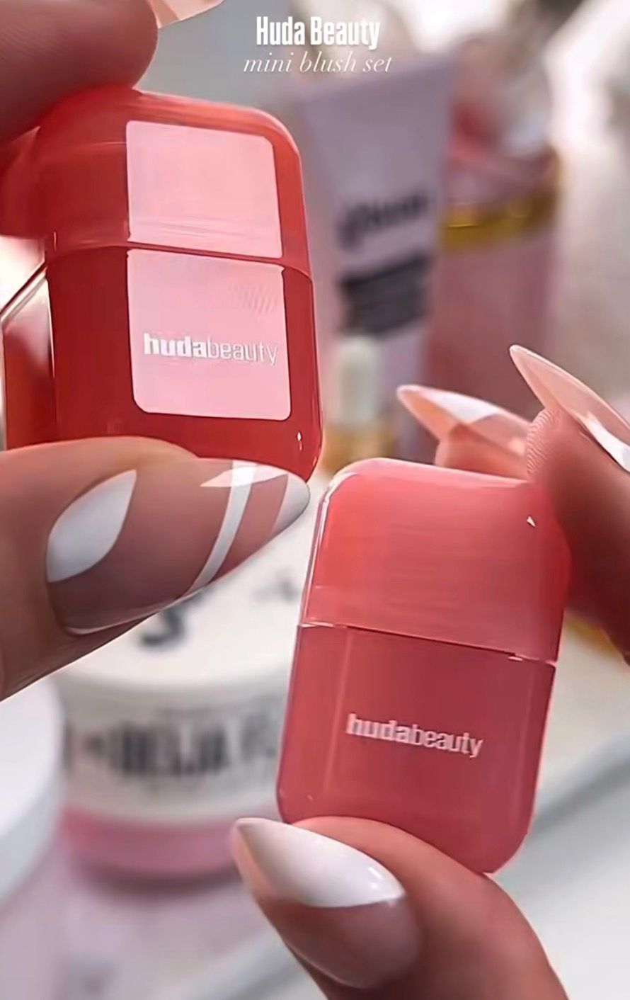 Huda Beauty Baby Blush Duo Mild Mocktail - Strawberry Cream + Ube • Coming Soon