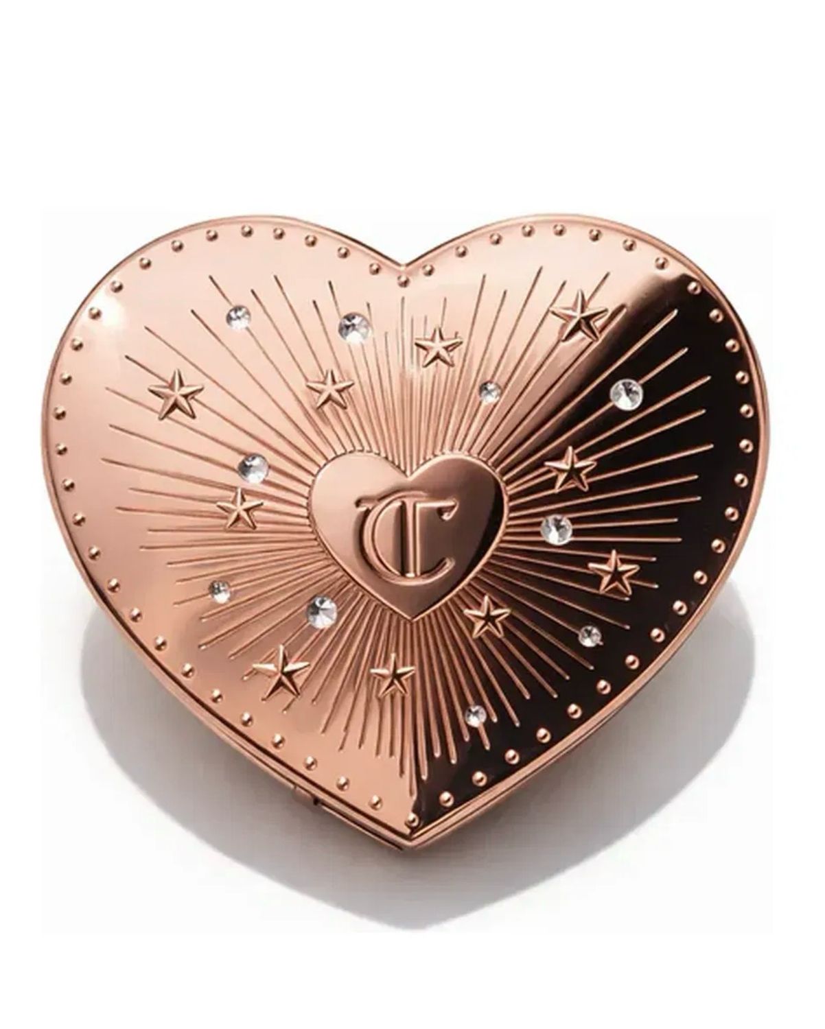 Charlotte Tilbury Heart Shape ❤️ Rose Gold Compact Mirror