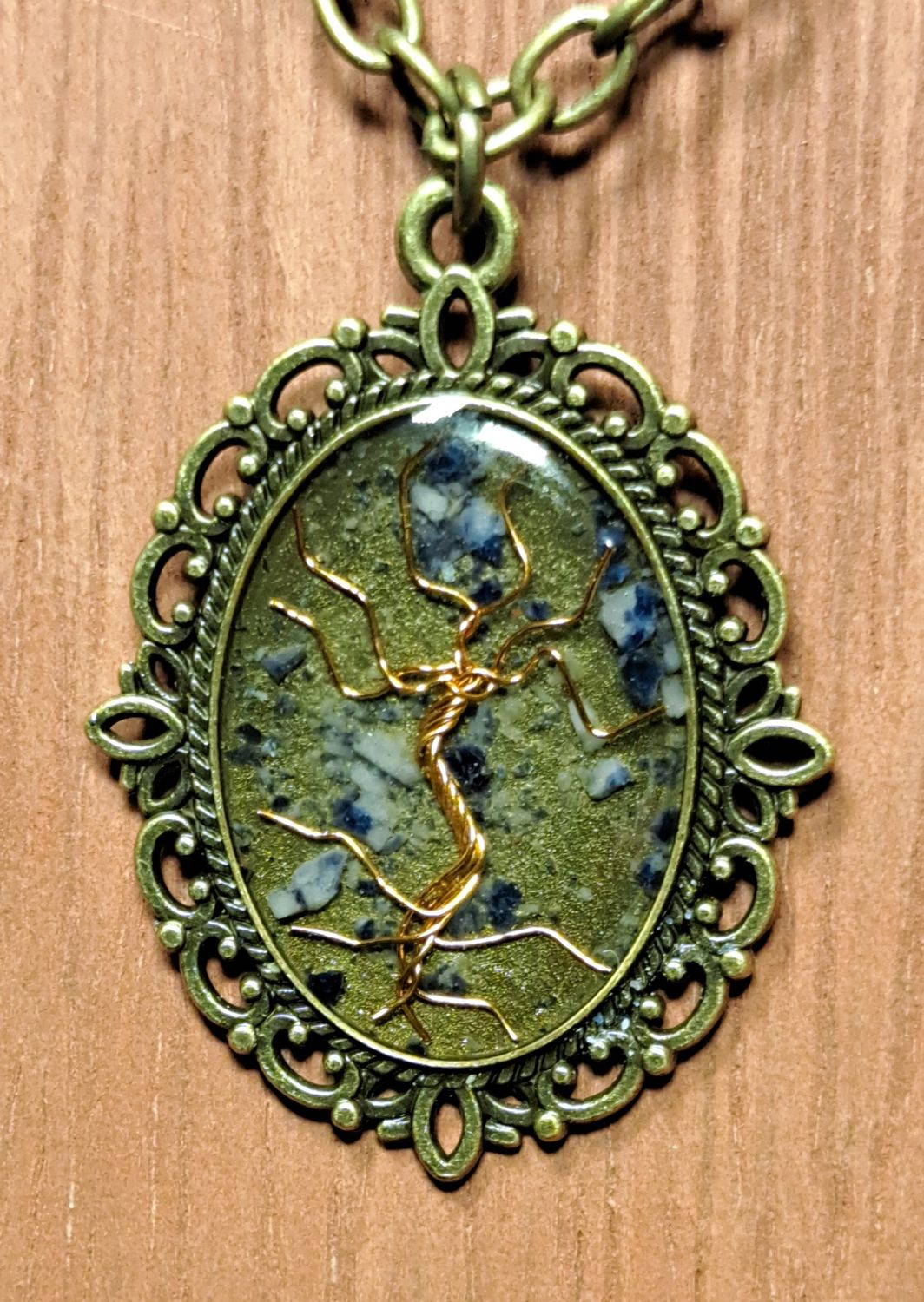 Tree of Life and Sodalite Pendant