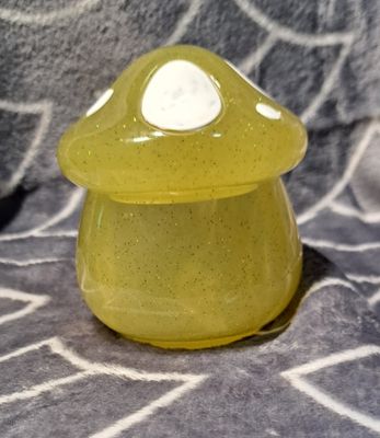 Yellow Mushroom Jar