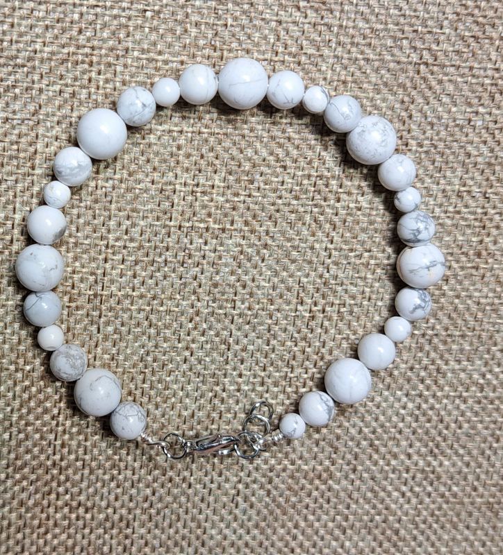 White Howlite Bracelet