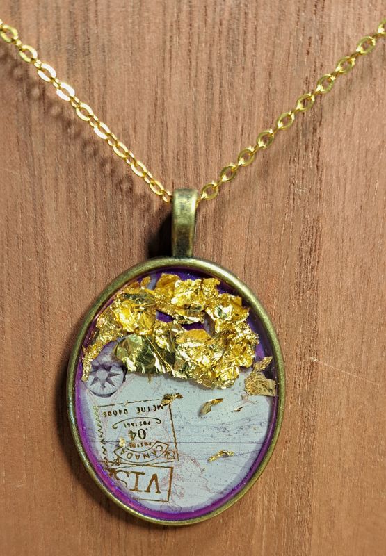 Purple Travel Lover Pendant