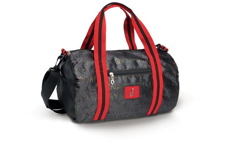 Blk/Red Glitter Gymnastics Duffel