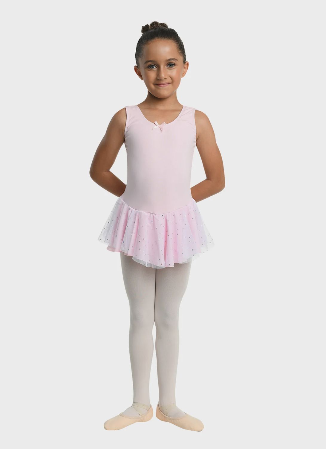 &quot;Aurelie&quot; Glitter Skirt Tank Dress, Color: Pink, Size: 2-4