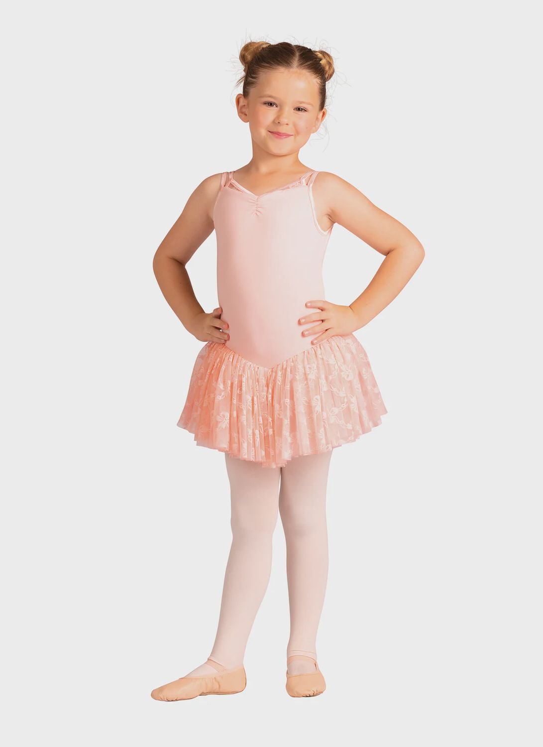 &quot;Moirine&quot; Cami Lace Tutu Dress, Color: Rose, Size: 2-4