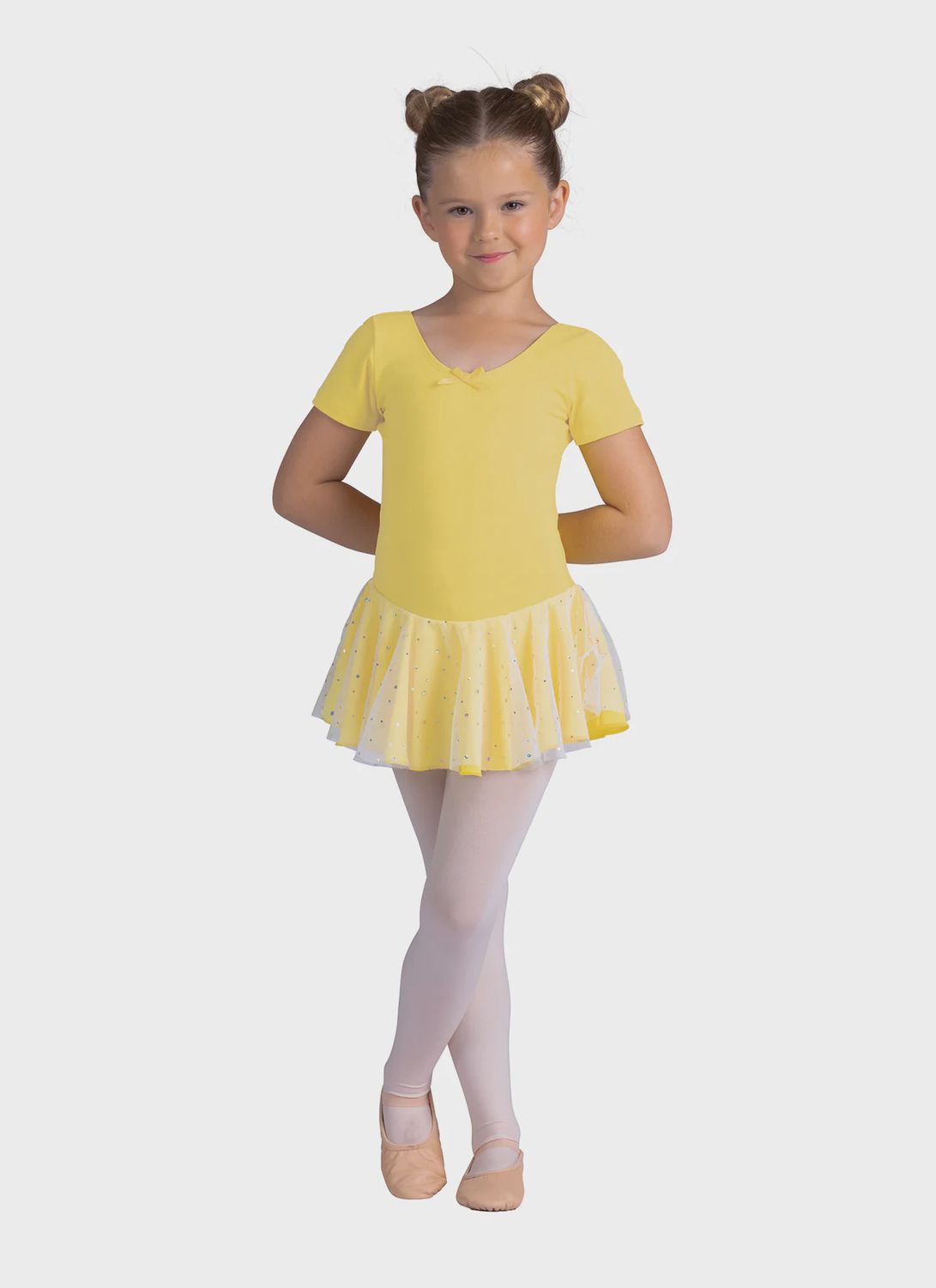 &quot;Madeline&quot; Glitter Skirt Dress, Color: Yellow, Size: 2-4