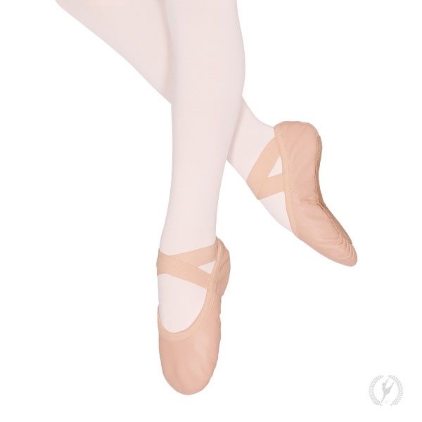 Eurotard Child Passé Full Sole Leather Ballet Shoe, Drawstring Free
