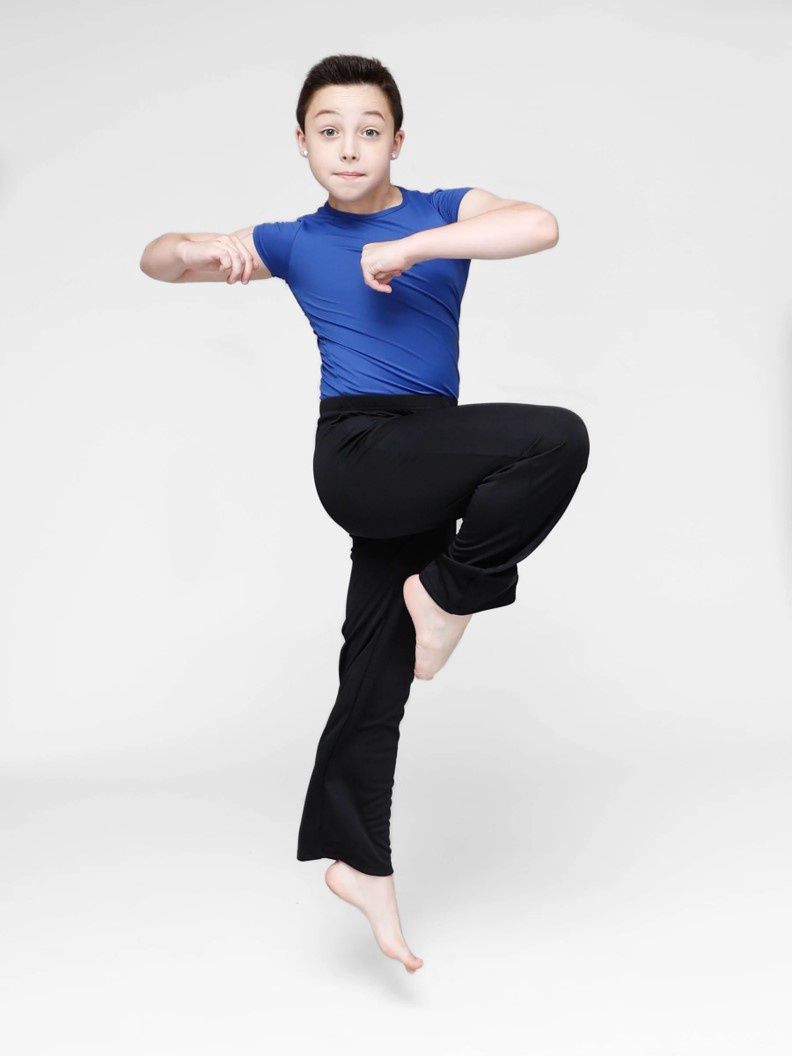 Jazz Pants - BOYS, Color: Black, Size: 14-16