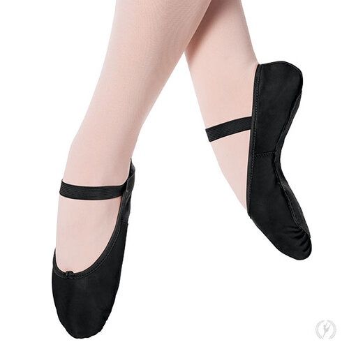 Eurotard Child Tendu Full Sole Leather Ballet Shoe, Color: BLK, Size: 10